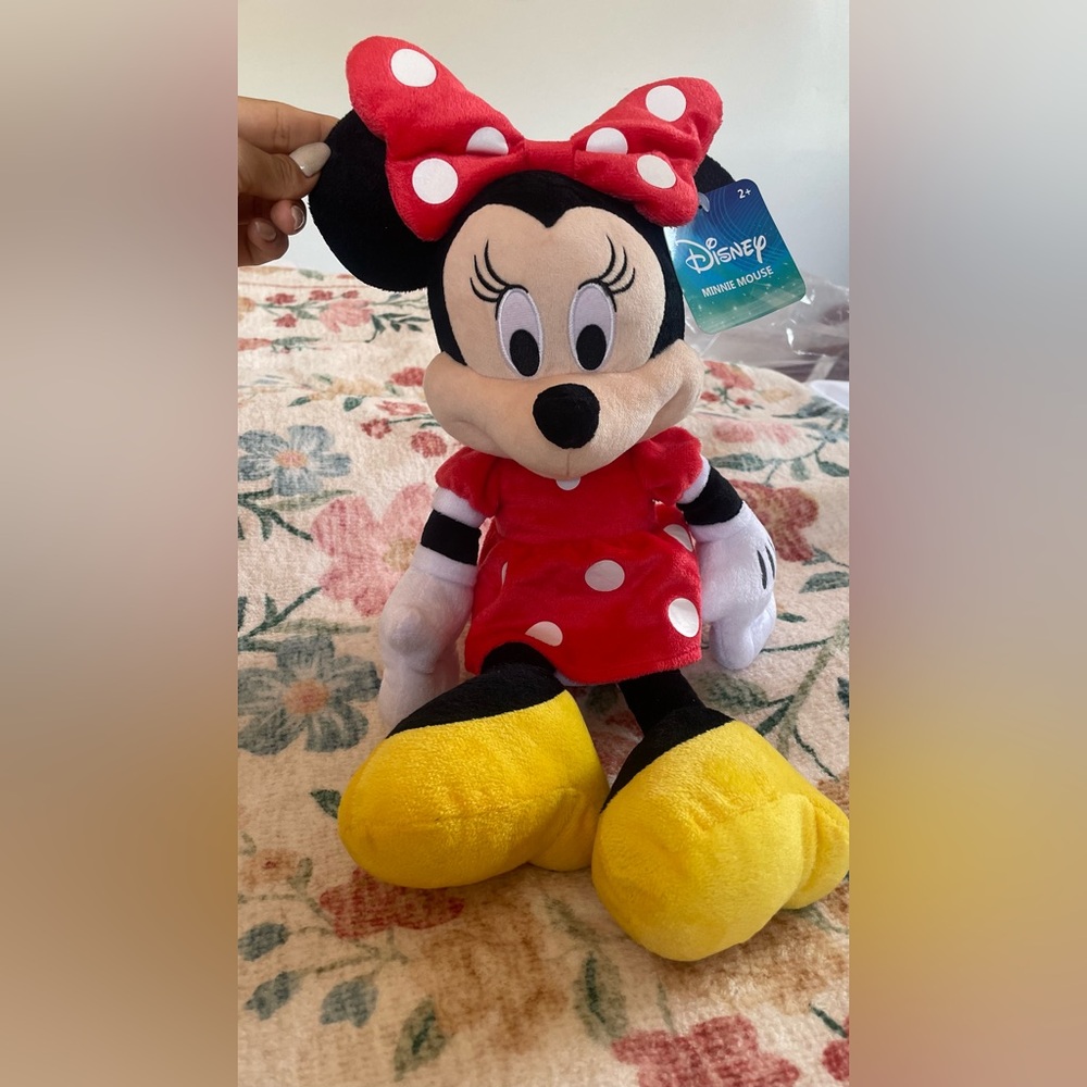 Disney Minnie Mouse Plush Toy - Red, Black, White, Yellow
